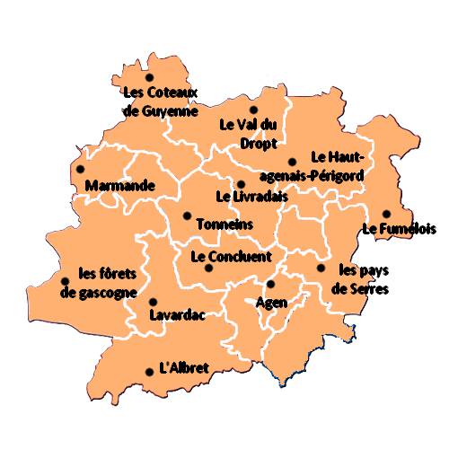 département 47 carte