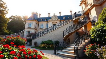 Le château de Fontainebleau et son escalier en fer à cheval