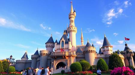 Le château de Disneyland Paris en Seine-et-Marne